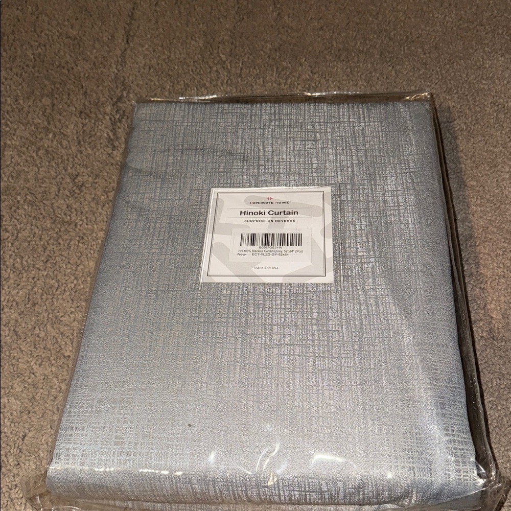 Hinoki Grey Blackout Curtain
